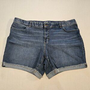 Tera & Sky, Plus Size (24W), Blue Jean Shorts